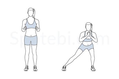 Side Lunge Illustrated Exercise Guide