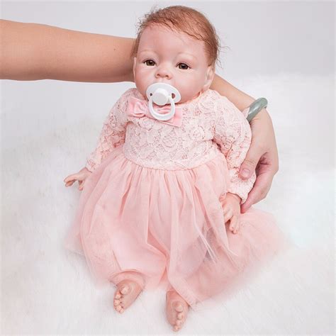 22 Inch Reborn Dolls Little Princess Silicone Baby Realistic Doll Kids