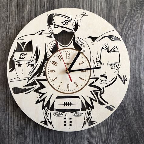Naruto Wall Wood Clock For More Photos And Details Visit