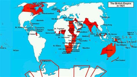 The British Empire In 1921 Empire British Historical Maps