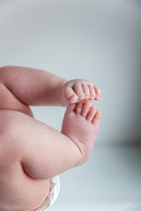 Newborn Baby Feet Stock Photo Image Of Born Closeup 91317116