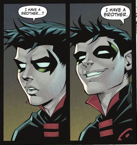 Damian Wayne Finding Out About His Half Brother In Damian Wayne Comic Panels Batman Robin