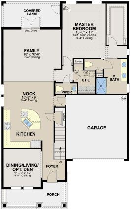 Hiline homes offers a variety of custom floor plans & layouts. Frost II by Ryland Homes at Connerton | Ryland homes ...