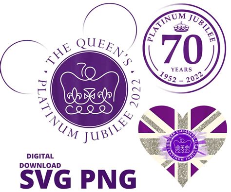 The Queens Platinum Jubilee 2022 Svg Queen Elizabeth Ii Etsy Uk