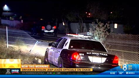 Suspected Car Thief In Custody After Chase Cbs News 8 San Diego Ca News Station Kfmb