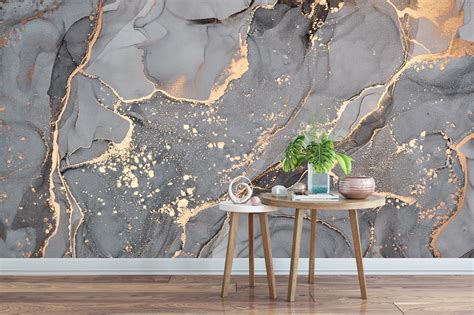 Modern Marble Removable Wallpaper Marble Wall Poster Decor Etsy