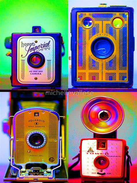Camera Collage Sticker By Michellevallese Redbubble