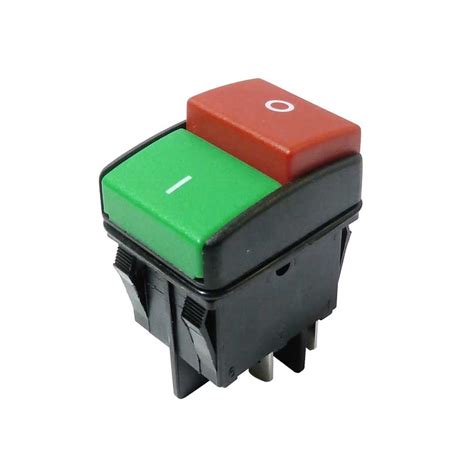 on off start stop push button light indicator momentary switch red green gnvn conectores