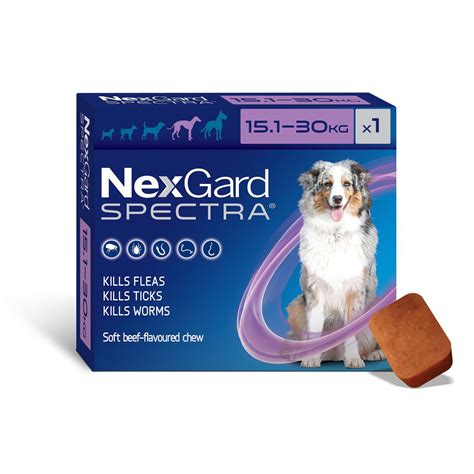 Nexgard Spectra Chewable Flea And Worm Treatment For Dogs Flea And