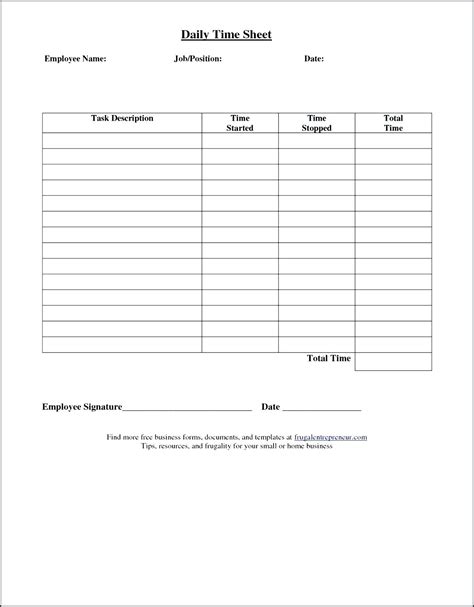 Printable Time Sheet Images And Photos Finder