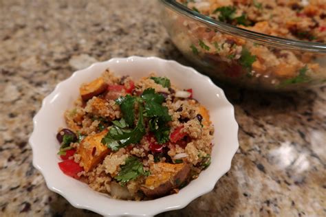 Quinoa Sweet Potato Salad Easy Vegan Meal Prep Recipe