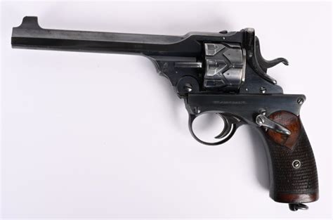 Sold Price Rare Webley Fosbery Semi Auto Revolver In 38 Cal March 6