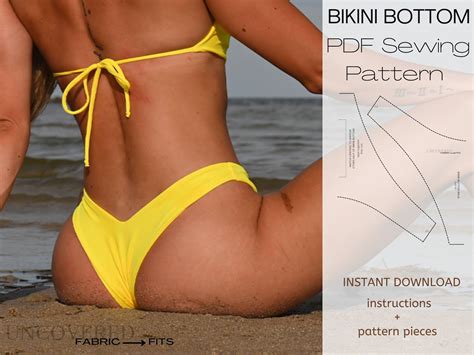 Pdf Sewing Pattern Bikini Bottom Pattern Digital Instant Etsy