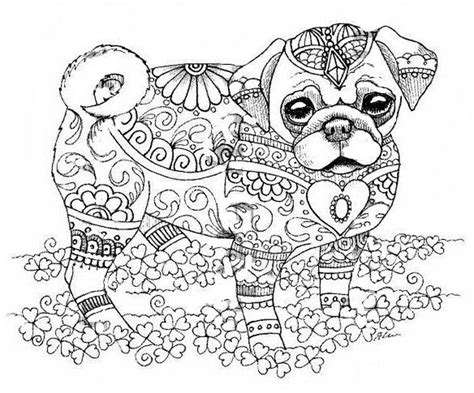 Coloring Pages Of Pugs Free Pug Coloring Page To Download And Print
