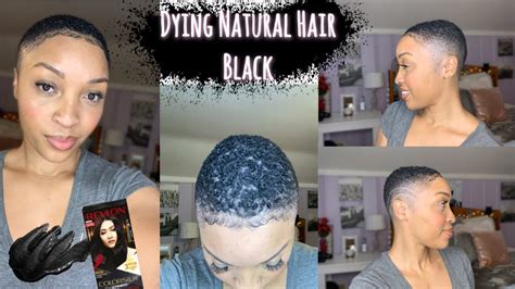 How To Dying My Natural Hair Black Youtube
