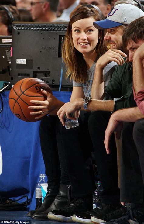 Olivia Wilde Enjoys A Date At The Basketball With Fiancé Jason Sudeikis
