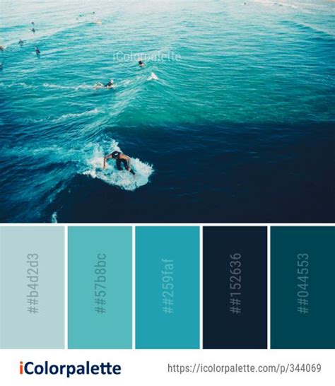 Color Palette Ideas From Sea Water Body Of Image Ocean Color Palette