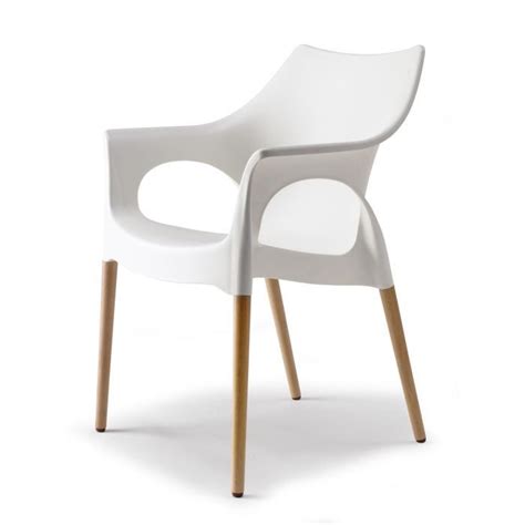 Chaise blanche et pieds bois naturel  NATURA O…  Achat / Vente chaise