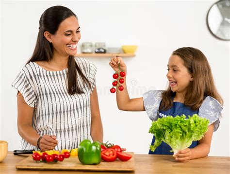 Having Fun In The Kitchen Stock Image Image Of Happiness 97413831