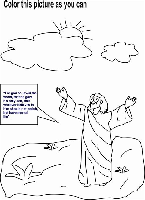 6 Best Images Of Jesus Printable Worksheets Coloring Pages Free