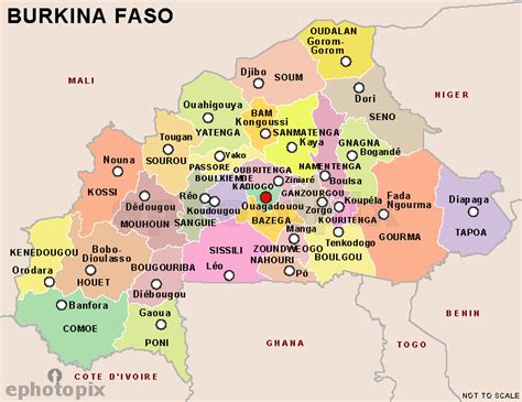 Burkina faso blank with rivers. Burkina Faso