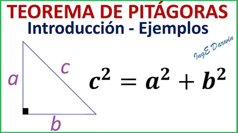 Teorema De PitÁgoras Calcular La Hipotenusa Y Un Cateto Youtube