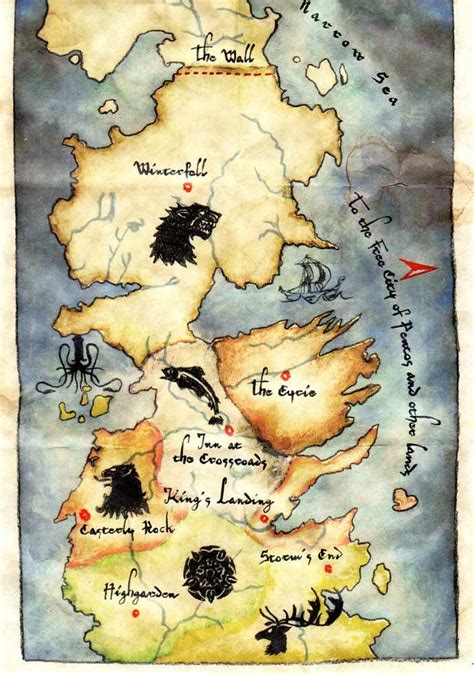 La Found Game Of Thrones Carte De Game Of Thrones Trône De Fer