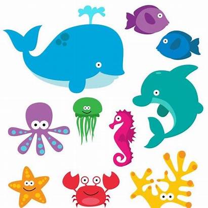 Sea Clip Ocean Printable Clipart Creatures Theme