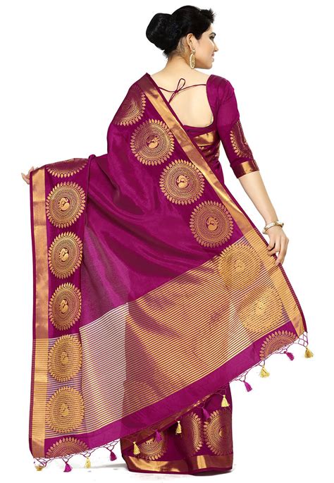 Bangalore Silk Saree In Purple Snga10