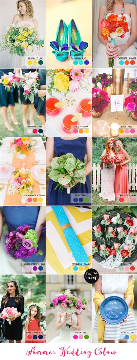 15 Fabulous Summer Wedding Color Combos