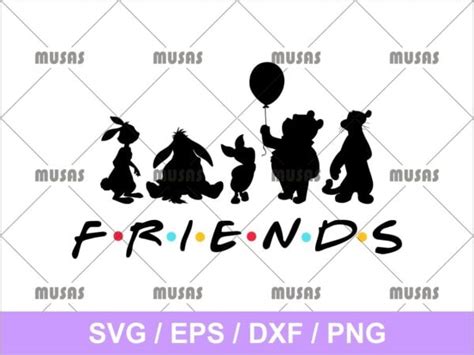 Friends Winnie the Pooh SVG | Vectorency