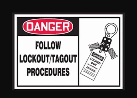 Lockout Tagout Signage