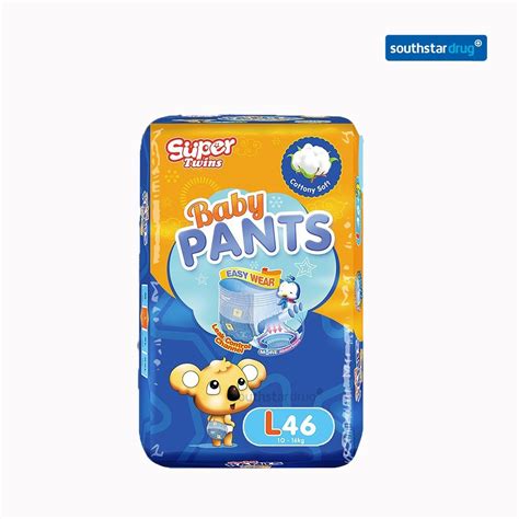 Buy Super Twins Baby Pants Diaper L 46s Online Southstar Drug