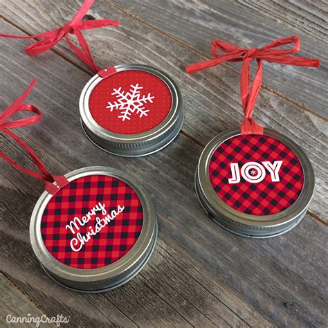 Christmas Mason Jar Lid Wreath Tutorial With Free Printables