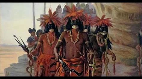 Hopi And Maya And Aztec Prophecies Red And Blue Kachina