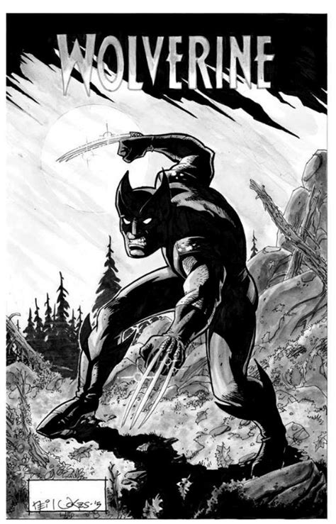 Wolverineinkedbyneilvokes Wolverine Comic Art Marvel Comics Art