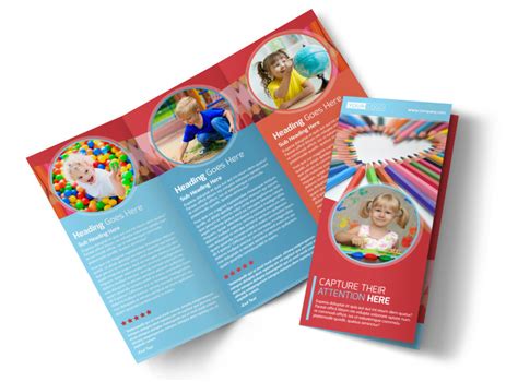 Early Preschool Childcare Brochure Template Mycreativeshop