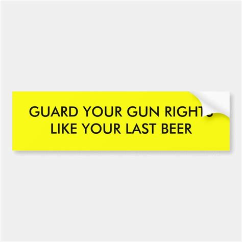 Gun Rights Bumper Sticker Zazzle