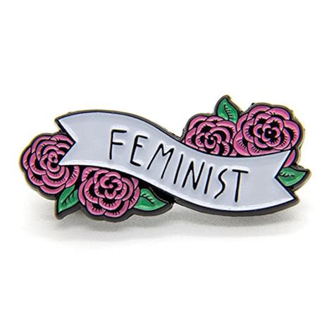 feminist enamel pin banner with flowers brooches for women enamel pin pin pinpin enamel aliexpress