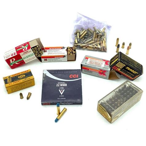 Assorted 22 Cal Short And Lr Ammunition And 13 Rounds 22 Wmr