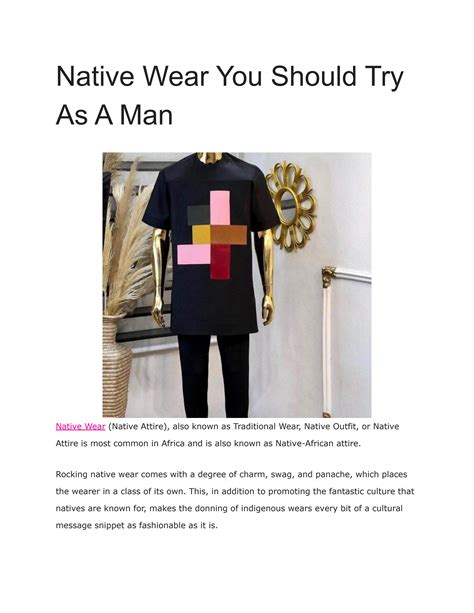 Native Wear You Should Try As A Man By Adetoyi Kolawole Issuu