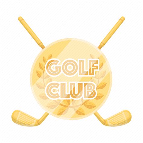 Club Emblem Golden Golf Insignia Icon Download On Iconfinder