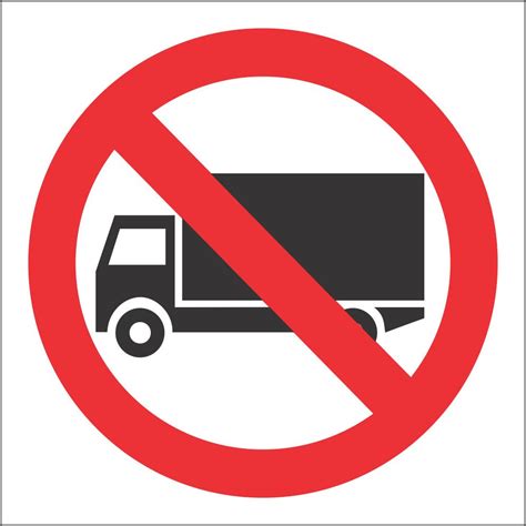 No Trucks Safety Sign P15 Safety Sign Online