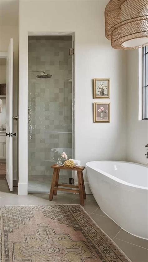 Simple Organic Modern Earthy Bathroom Home Decor Cozy Home Bathroom