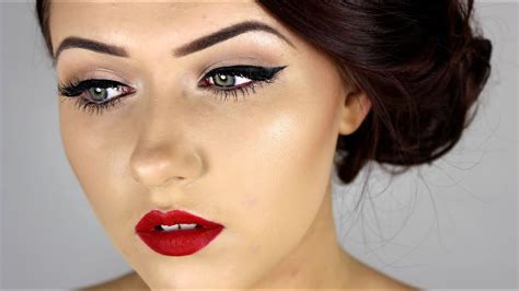 Pin Up Inspired Make Up Tutorial ♥ Youtube