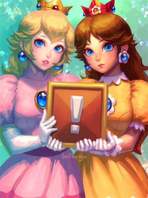 Peach And Daisy Old Ver By Bellhenge On Deviantart Super Mario
