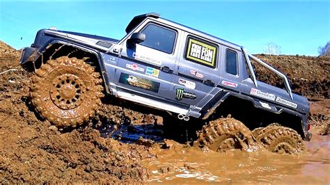 Rc Car Mud Off Road Extreme Mercedes Benz G 63 Amg 6x6 Traxxas Trx6 Part2 — Wilimovich Youtube