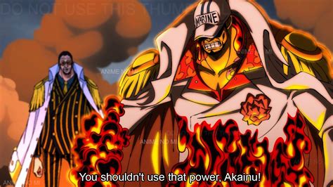 Akainu Reveals The Power He Used To Become The Most Powerful Admiral One Piece Youtube