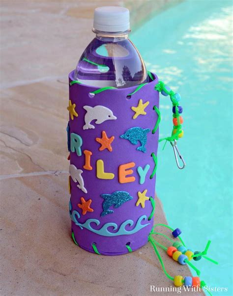 Kid Craft Make Your Own Water Bottle Holder Running With Sisters