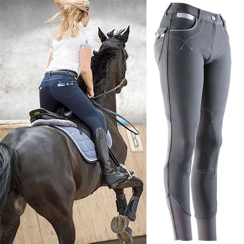 Equi Theme Lea Ladies Classy Contoured Seat Soft Stretch Horse Riding